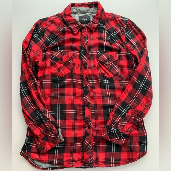 Rails Kendra Red/Black/White Plaid Button Down | Medium - Picture 1 of 5